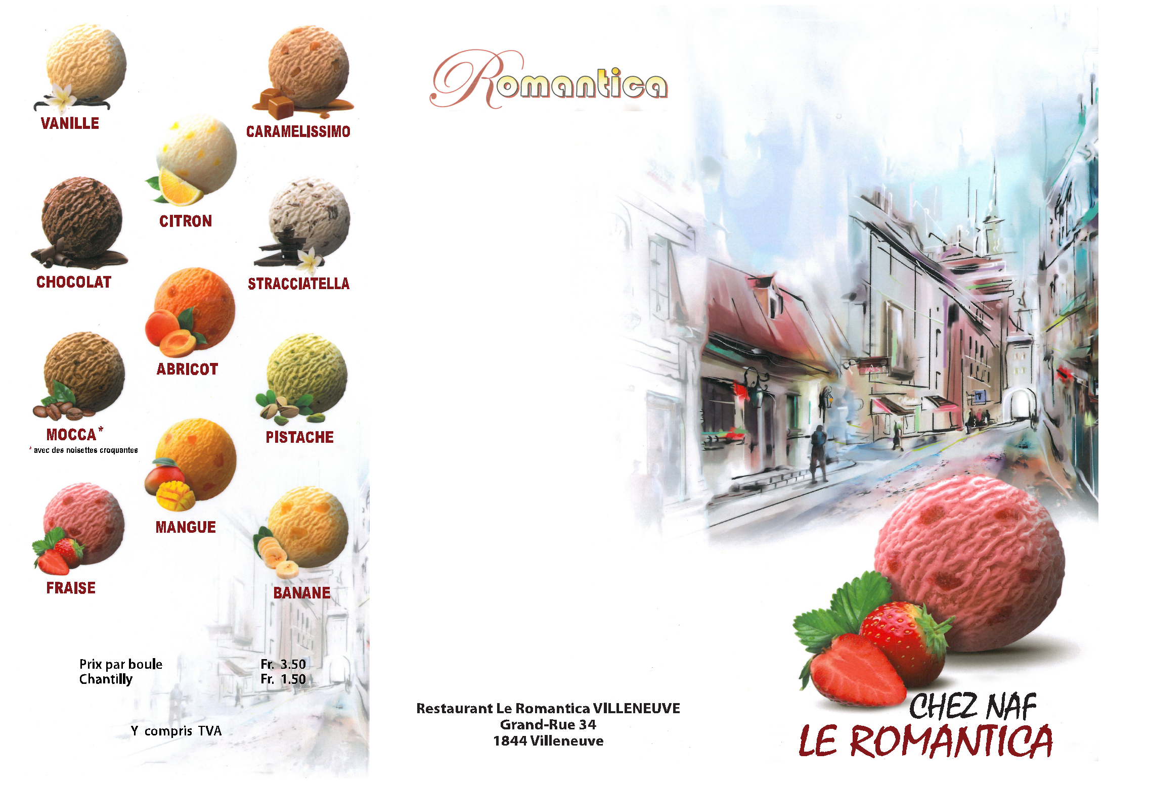 Desserts maison - Le Romantica